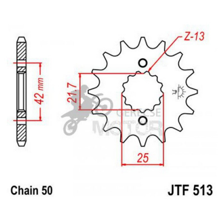 Lánckerék első JTF513