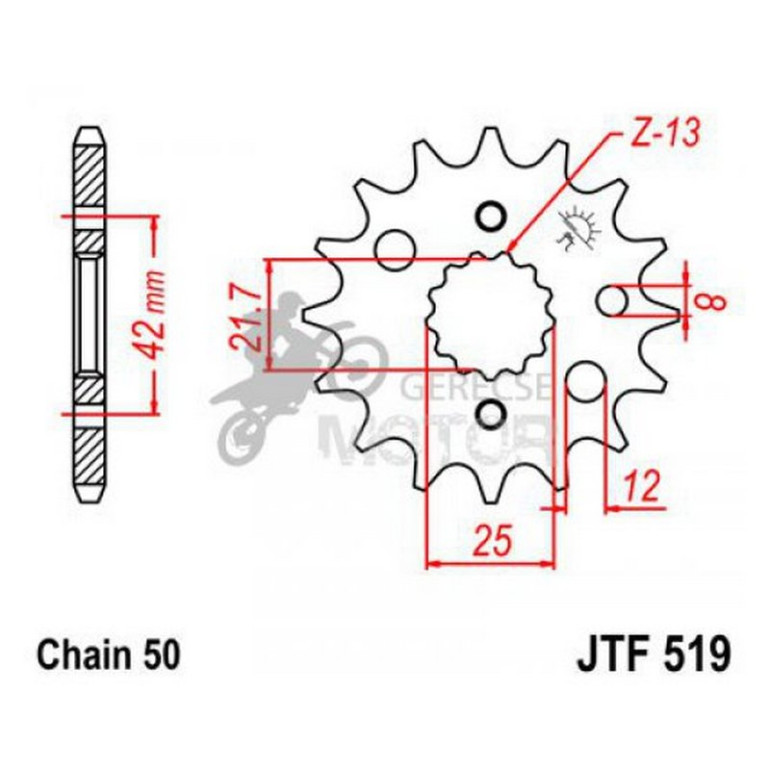 Lánckerék első JTF519