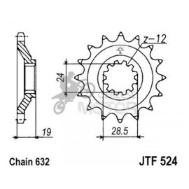 Lánckerék első JTF524