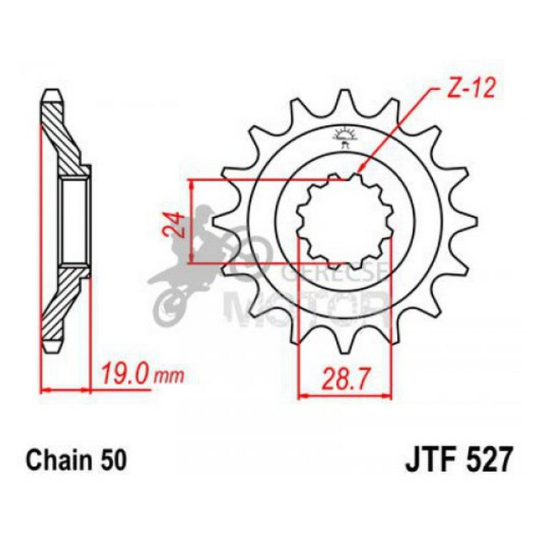 Lánckerék első JTF527