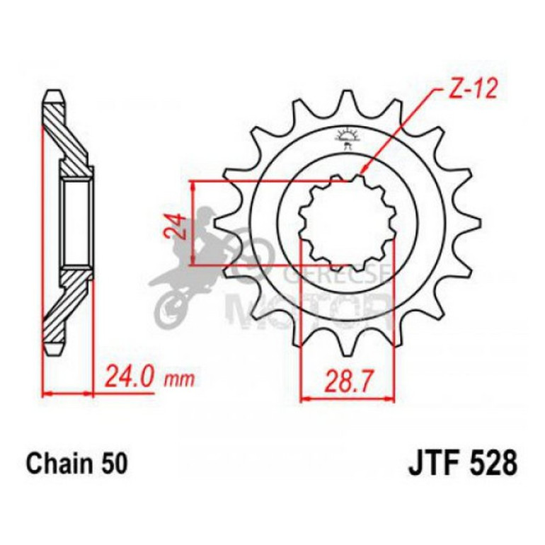 Lánckerék első JTF528