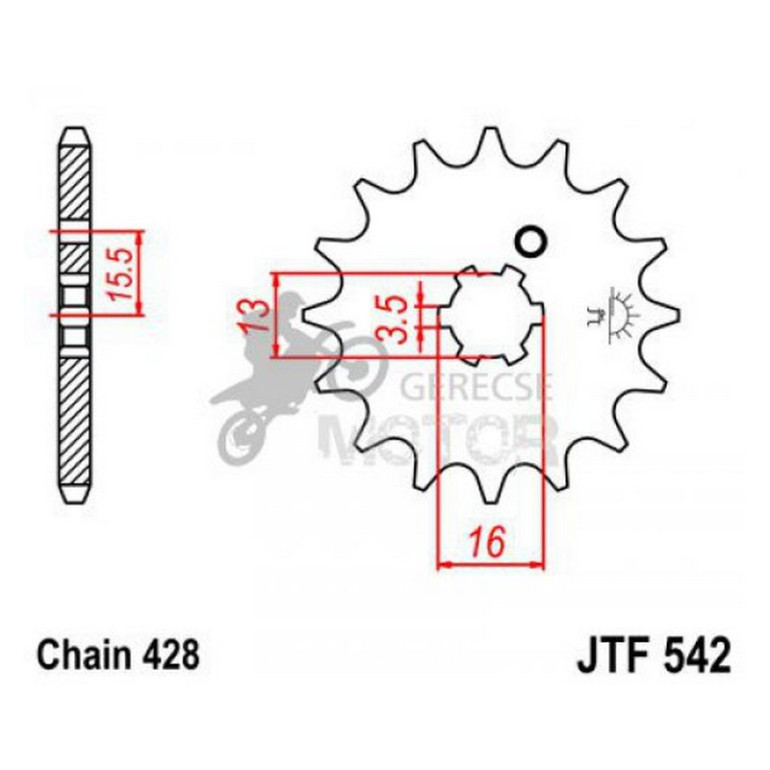 Lánckerék első JTF542