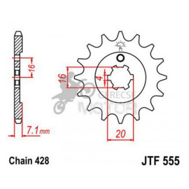 Lánckerék első JTF555