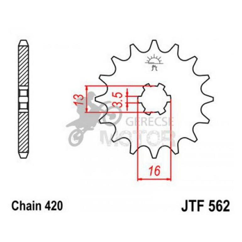 Lánckerék első JTF562