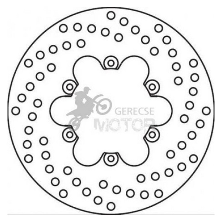 Hátsó féktárcsa Brembo BRM68B40735