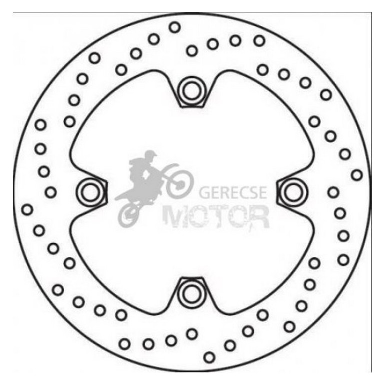 Hátsó féktárcsa Brembo BRM68B40740