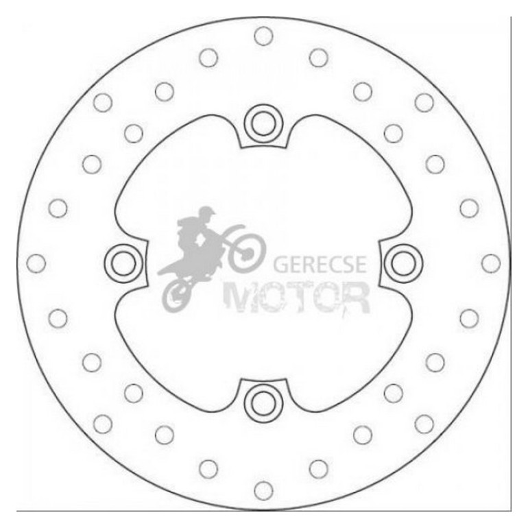 Hátsó féktárcsa Brembo BRM68B40766