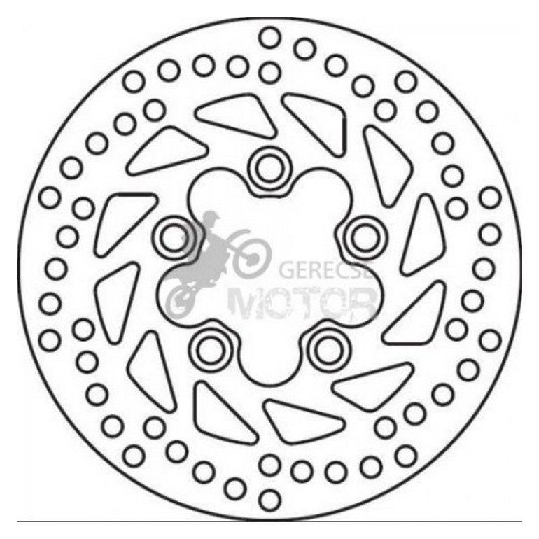 Hátsó féktárcsa Brembo BRM68B40724
