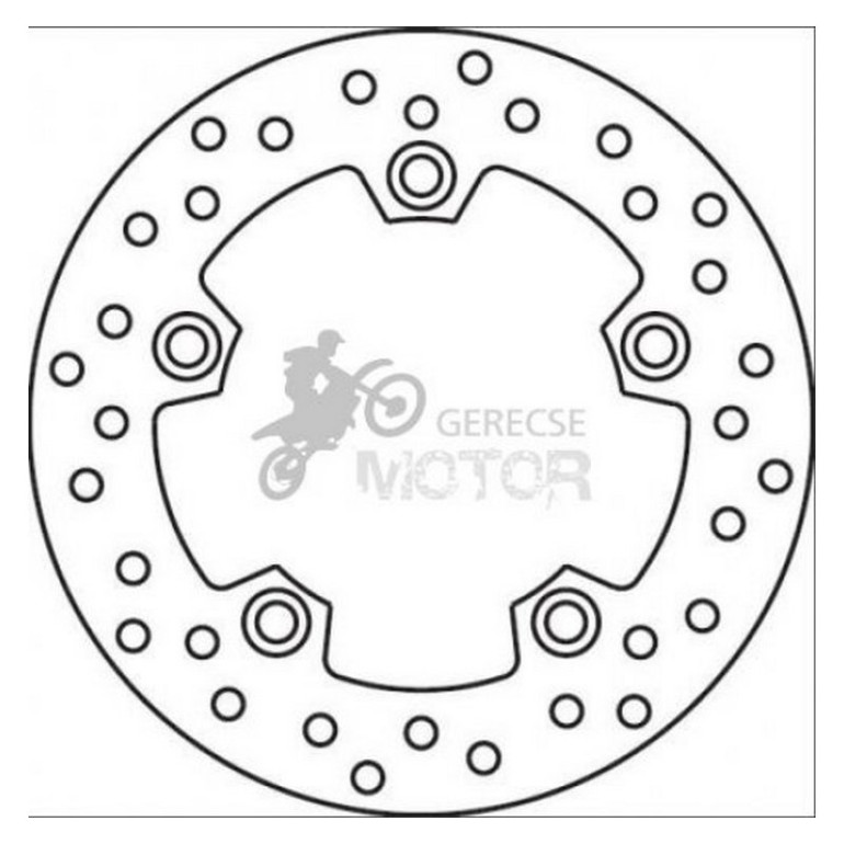 Hátsó féktárcsa Brembo BRM68B40727