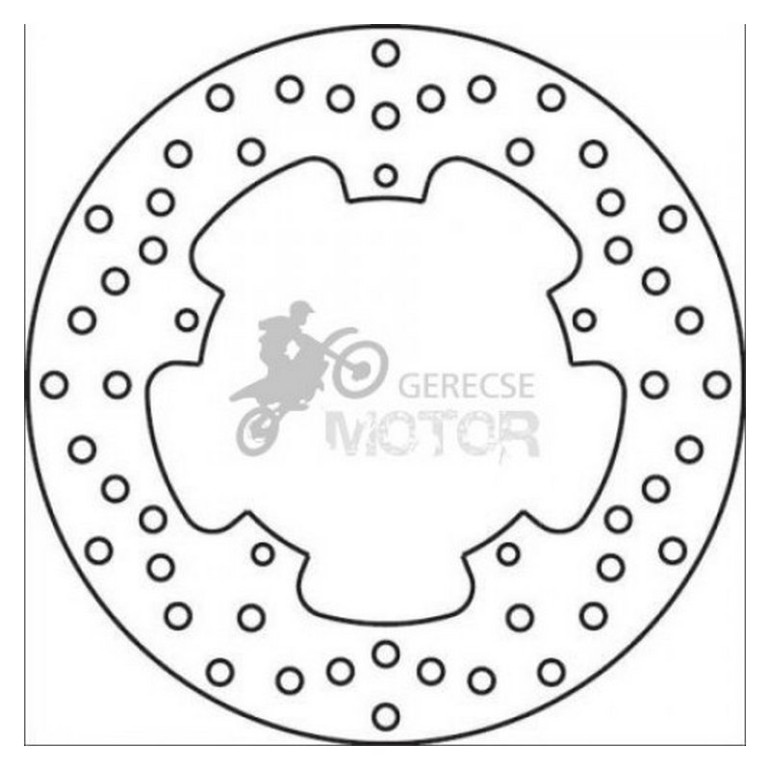 Hátsó féktárcsa Brembo BRM68B40777