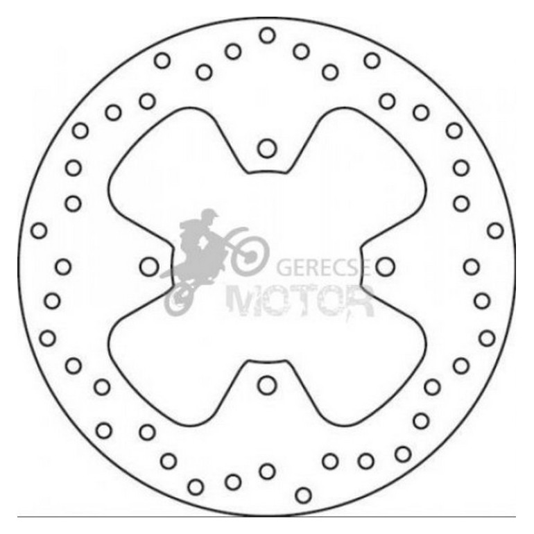 Hátsó féktárcsa Brembo BRM68B40778
