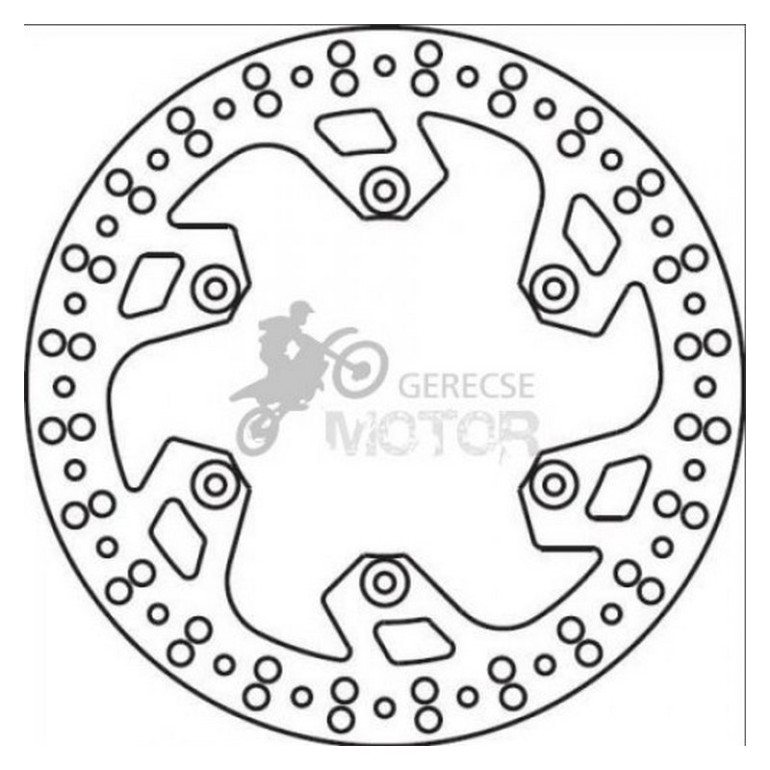 Hátsó féktárcsa Brembo BRM68B40790