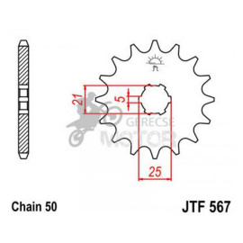 Lánckerék első JTF567