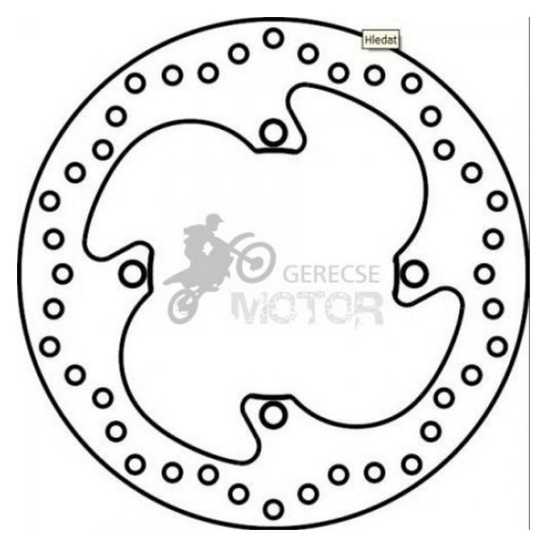 Hátsó féktárcsa Brembo BRM68B40782