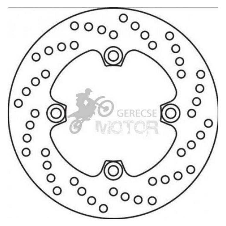 Hátsó féktárcsa Brembo BRM68B40747