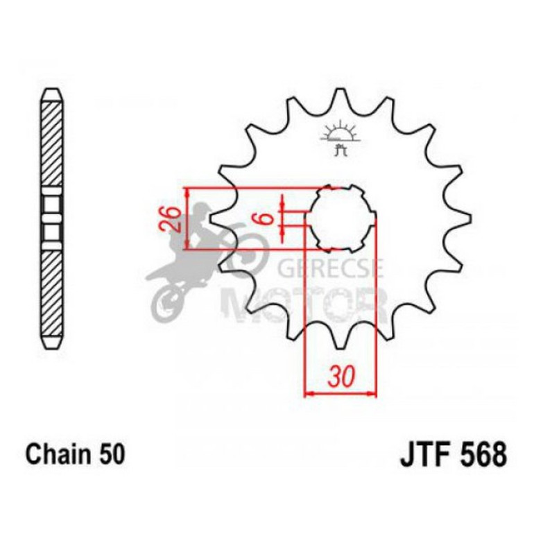 Lánckerék első JTF568