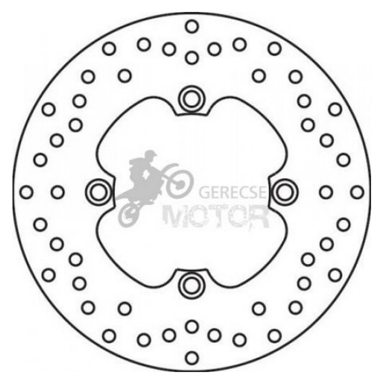 Hátsó féktárcsa Brembo BRM68B40780