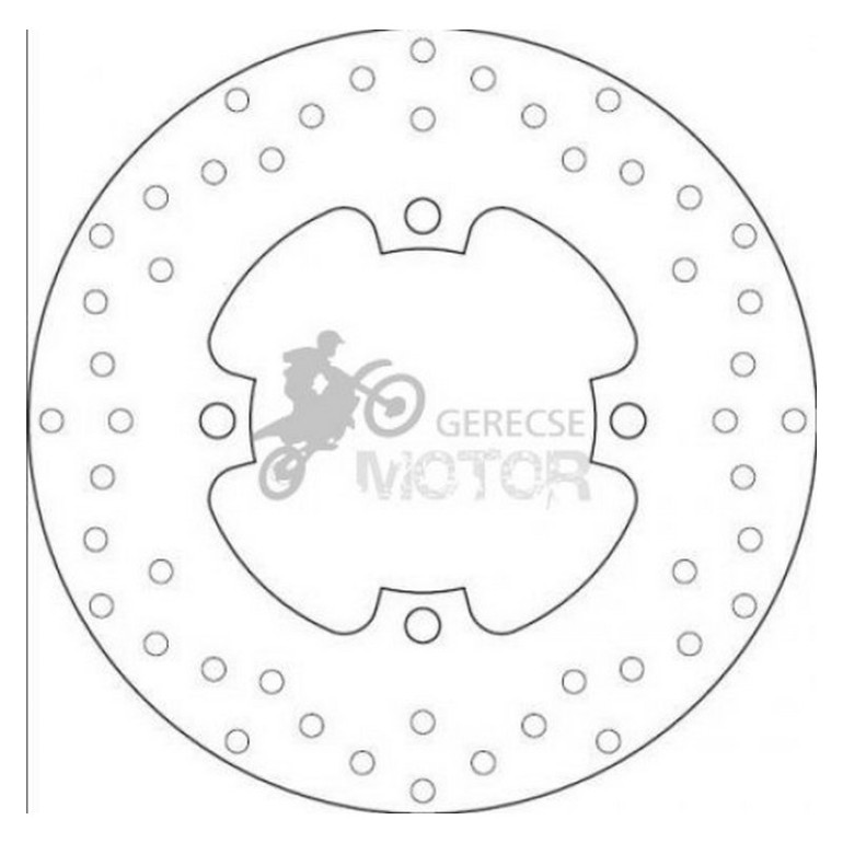 Hátsó féktárcsa Brembo BRM68B40797
