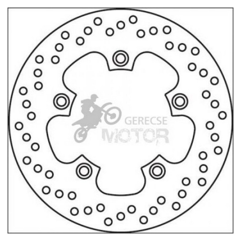 Hátsó féktárcsa Brembo BRM68B407A2