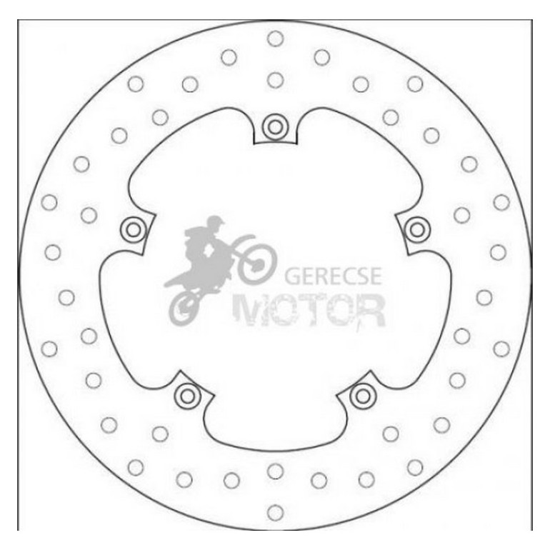 Hátsó féktárcsa Brembo BRM68B407A8