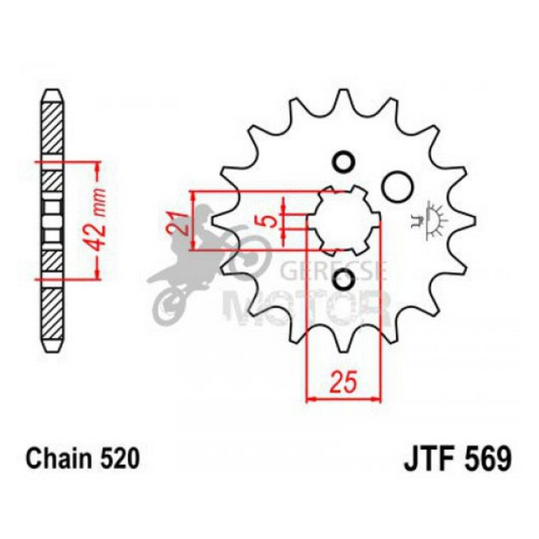 Lánckerék első JTF569