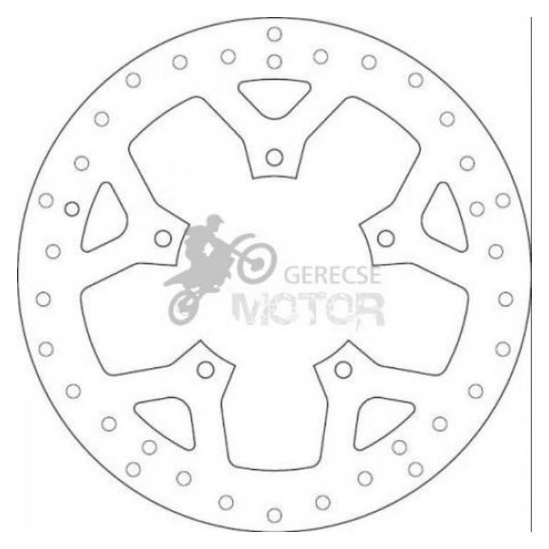 Első féktárcsa Brembo BRM68B407D9