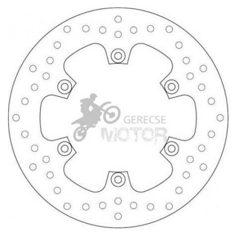 Hátsó féktárcsa Brembo BRM68B407E4
