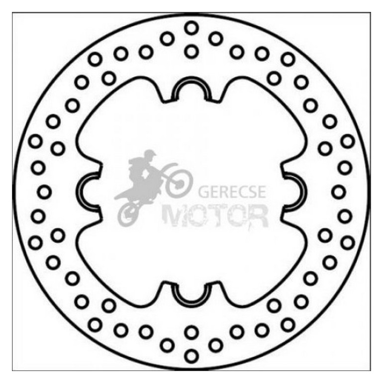 Hátsó féktárcsa Brembo BRM68B40789