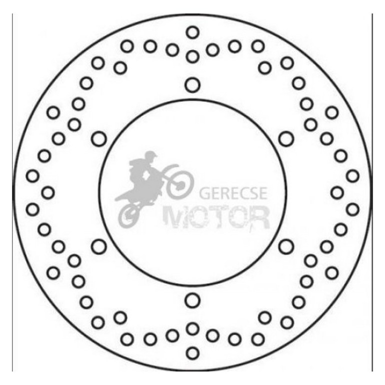 Hátsó féktárcsa Brembo BRM68B40755