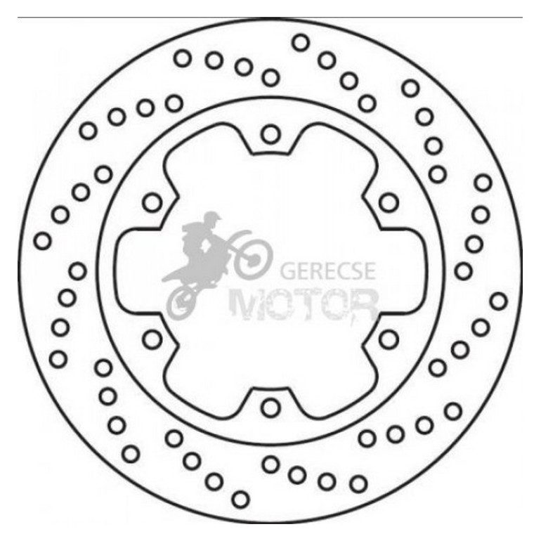 Hátsó féktárcsa Brembo BRM108200045