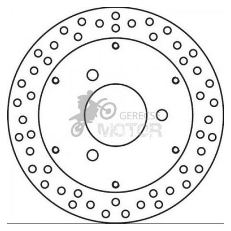 Hátsó féktárcsa Brembo BRM68B40725