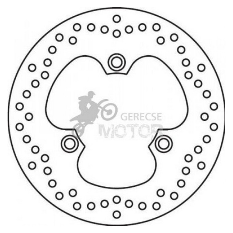 Hátsó féktárcsa Brembo BRM68B40743