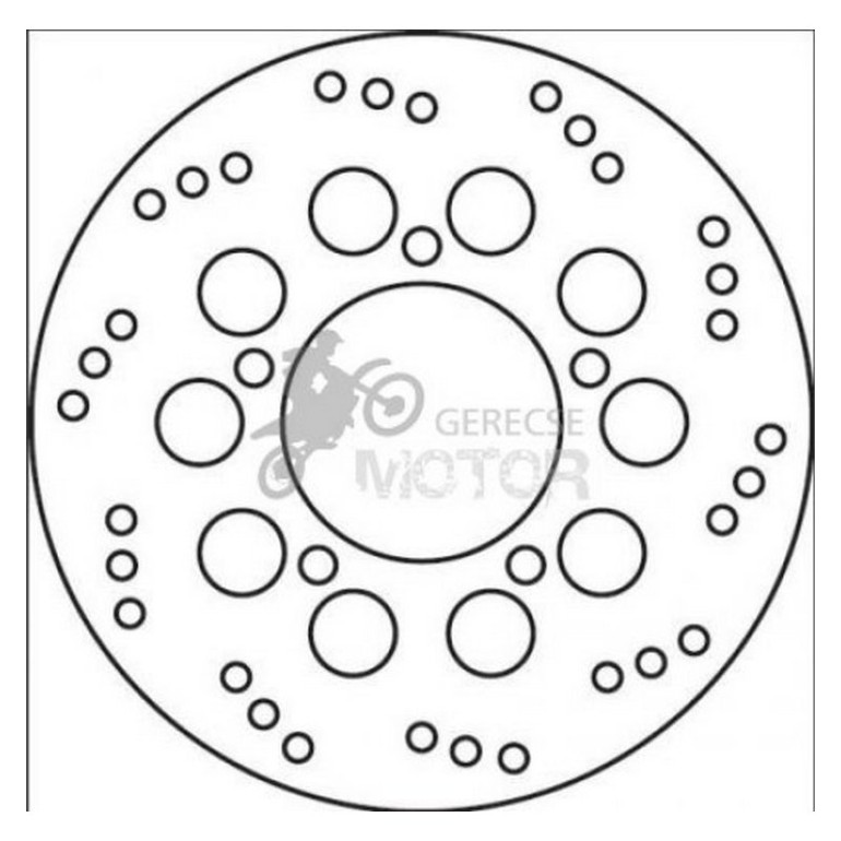 Hátsó féktárcsa Brembo BRM68B40761