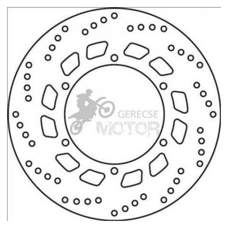 Hátsó féktárcsa Brembo BRM68B407D0