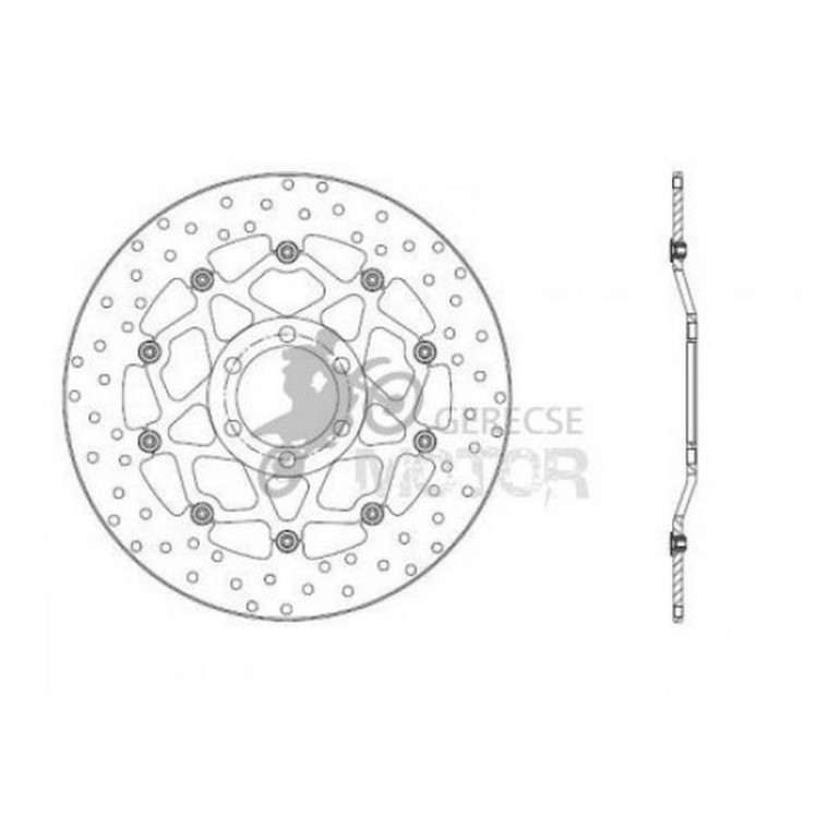 Első féktárcsa Brembo BRM78B40811