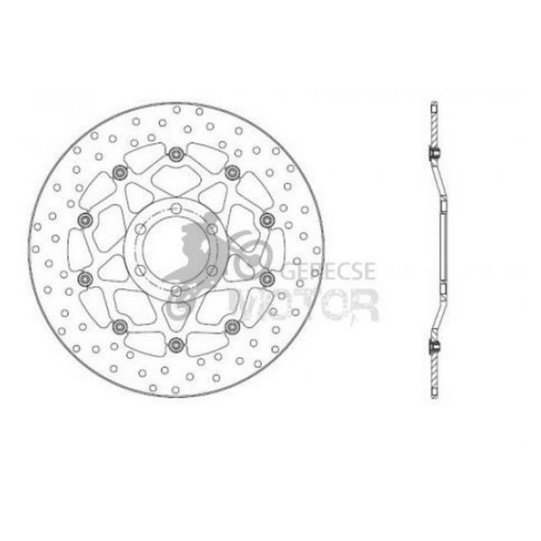 Első féktárcsa Brembo BRM78B40812