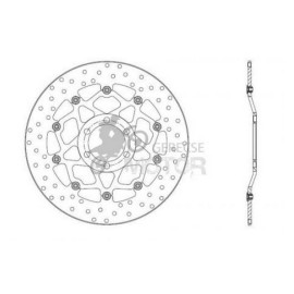 Első féktárcsa Brembo BRM78B40814