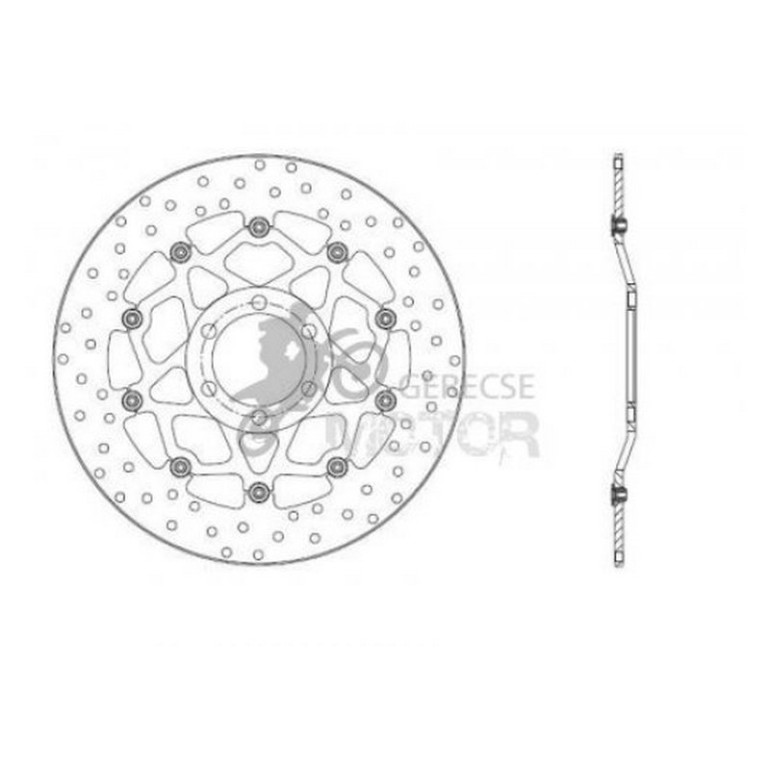 Első féktárcsa Brembo BRM78B40817