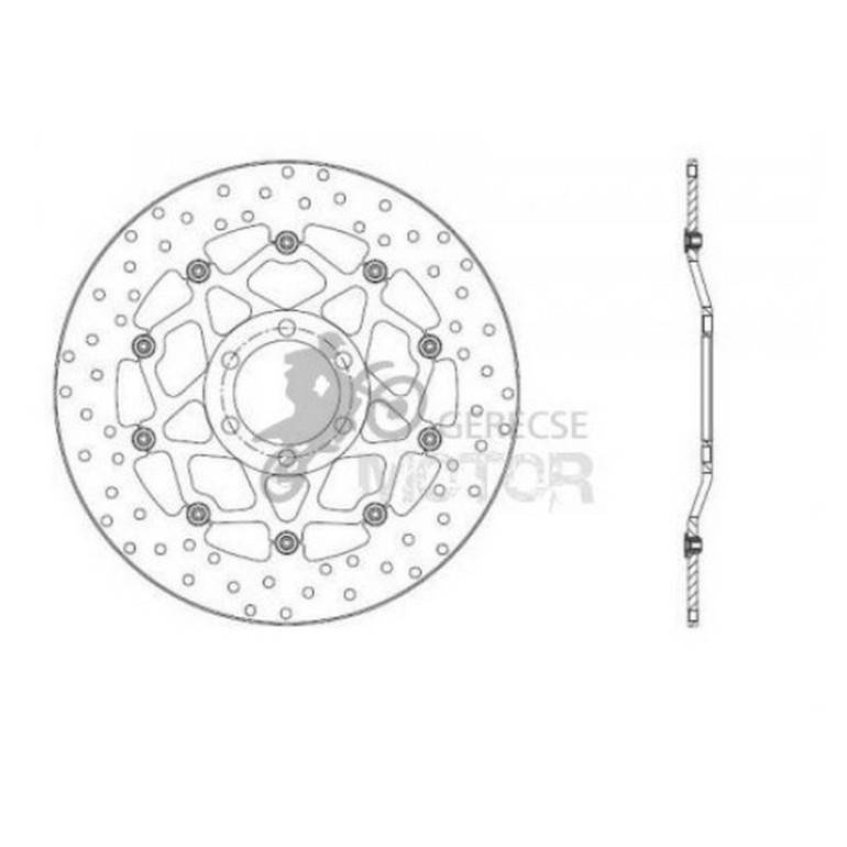 Első féktárcsa Brembo BRM78B40815