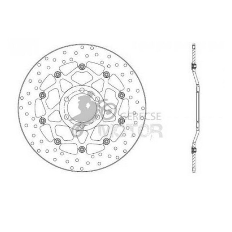 Első féktárcsa Brembo BRM78B40816