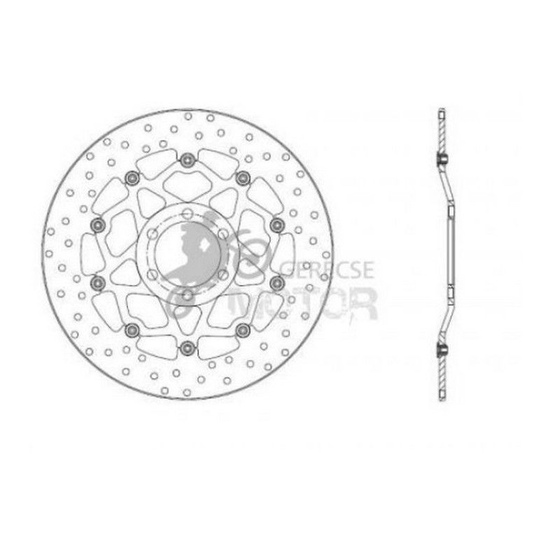 Első féktárcsa Brembo BRM78B40821