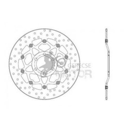 Első féktárcsa Brembo BRM78B40823