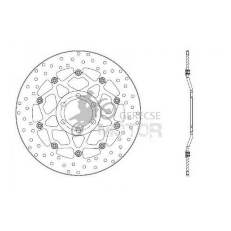Első féktárcsa Brembo BRM78B40823