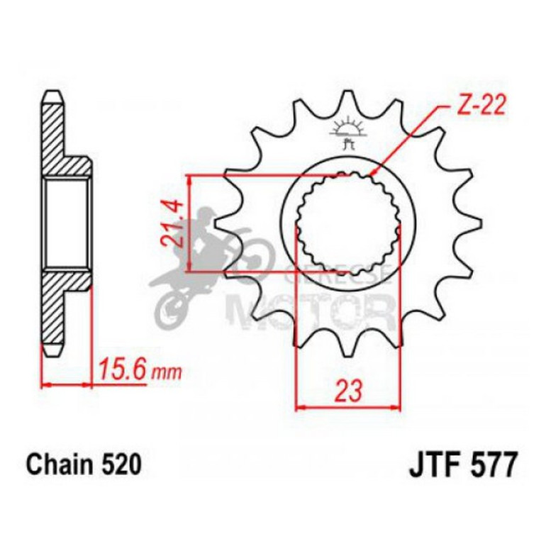 Lánckerék első JTF577