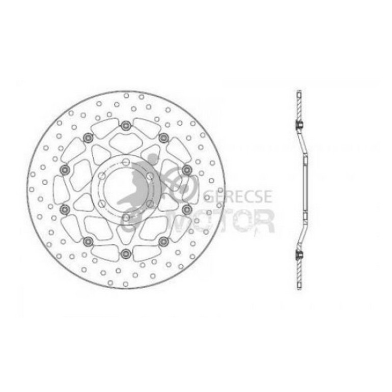 Első féktárcsa Brembo BRM78B40828
