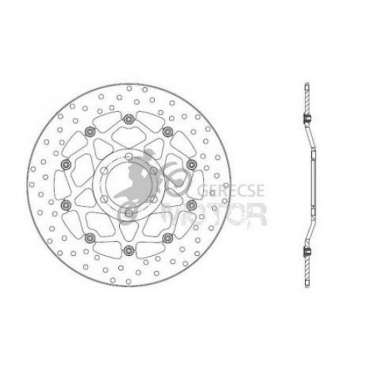 Első féktárcsa Brembo BRM78B40830