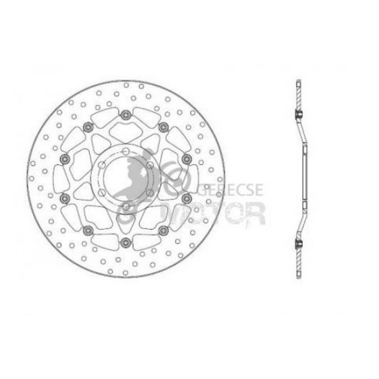 Első féktárcsa Brembo BRM78B40831