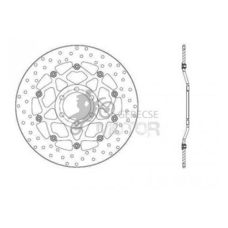 Első féktárcsa Brembo BRM78B40866