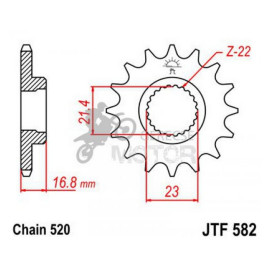 Lánckerék első JTF582