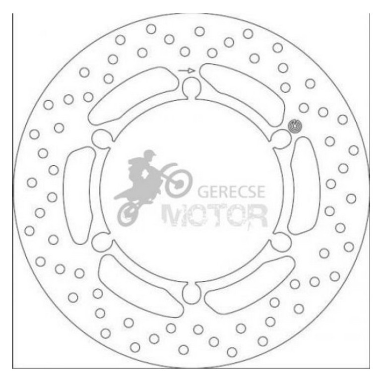 Első féktárcsa Brembo BRM108489944